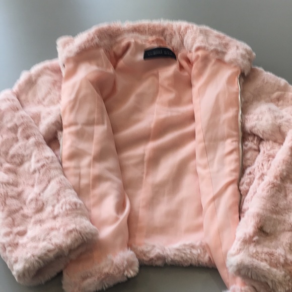 MOVING SALE! Mustard Seed Faux Fur Pink Jacket - Picture 11 of 11